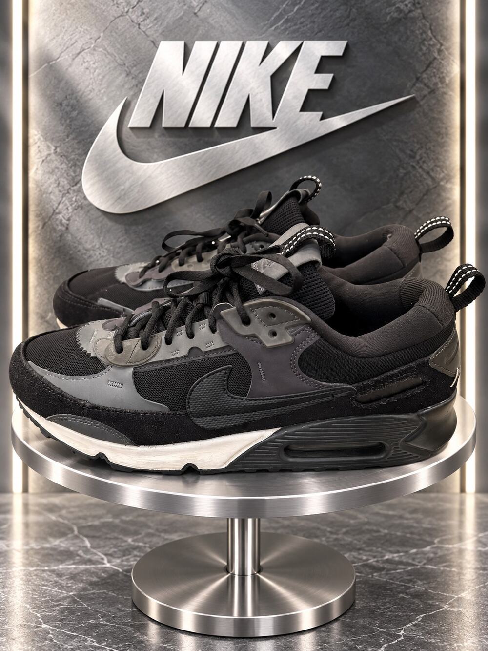Nike Air Max 90 Futura Black Iron Grey Women’s Size 10.5 DM9922-003